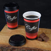Disposable Travel Black Dome and White Dome Lids for Paper Hot Cups (10oz, 12oz, 16oz, 20oz)