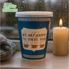 New York Greek Style Insulated Paper Hot Cold Cups with White Flat Lids