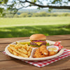 Compostable Natural 3 Compartment Sugarcane Round Plates 100% Biodegradable