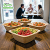 Eco Friendly Disposable Square Bowls Compostable Container