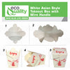 White Style Asian Food Paper Take Out Boxes 16oz or 32oz