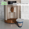 New York Greek Style Insulated Paper Hot Cold Cups with White Flat Lids