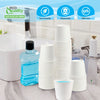 EcoQuality 3oz White Paper Small Disposable Bathroom Mouthwash Cups