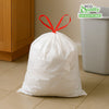 Plastic Trash Bags - White Tall Kitchen Garbage Bags (13 Gallon)