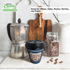 New York Greek Style Insulated Paper Hot Cold Cups with Black Dome Lids