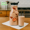 54oz Square Clear Plastic Pitcher with Black Lid