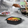 EcoQuality Clamshell Take Out Boxes 8x8x3 Inches
