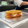 Pre Cut Insulated Foil Sandwich Wrap Sheets - Cushion Foil Wrap, Aluminum Foil Wrap, Honeycomb Wrap Sheets for Sandwiches, Burger Wrap (10x14, 16x14)
