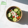 EcoQuality Kraft Paper Bowl with Clear Lid Disposable 26oz 150mm