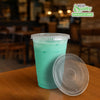 Disposable Clear Flat Plastic Cold Cup Lids For (12oz,14oz,16oz,20oz,24oz) Cups PET Lids 98MM