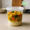 24oz Deli Container with Lid - Secure Disposable Food Storage
