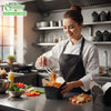 #1 Black Paper Take Out Food Containers with Closeable Lid