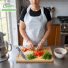 EcoQuality Disposable/Reusable White Plastic Aprons 28