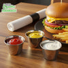 Stainless Steel Sauce Cups 4 oz Round Condiment Containers, Food Safe/Commercial Grade Safe/Portion Dipping Cups, Sauce Cups, Ramekins