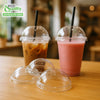 Disposable Clear Plastic  Dome Lids for Standard Sized PET Cup (9oz,10oz,12oz,14oz,16oz,20oz,24oz)