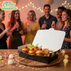 #2 Black Paper Take Out Food Containers with Closeable Lid