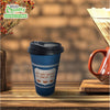 New York Greek Style Insulated Paper Hot Cold Cups with Black Dome Lids