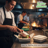 #3 White Paper Take Out Food Containers with Closeable Lid