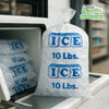 Clear Poly Ice Bags 10LB - Durable and Heavy Duty Ice Bags Commercial Grade