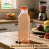Empty Foggy Plastic Juice Bottles with Tamper Evident Caps (8oz, 12oz, 16oz, 32oz, 64oz, 128oz)