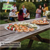 Ridged Clear Round Tray | Elegant Serving Tray for Parties and Events
