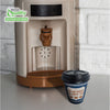Anthora Greek Style Paper Hot Cold Cups with Black Dome Lids