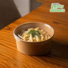 EcoQuality Kraft Paper Bowl with Clear Lid Disposable 26oz 150mm