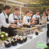 #1 Black Paper Take Out Food Containers with Closeable Lid