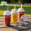 Disposable Clear Plastic  Dome Lids for Standard Sized PET Cup (9oz,10oz,12oz,14oz,16oz,20oz,24oz)
