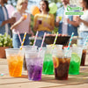 Translucent Plastic Cups - Disposable Cold Drink, Soda Cups, Party Cups, Drinking Cups for Home, Office, Events, Weddings, Parties (3oz, 7oz, 9oz)
