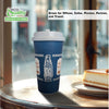 New York Greek Style Insulated Paper Hot Cold Cups with White Dome Lids