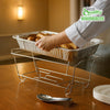 Chafing Wire Buffet Rack - Stand Chrome Frame for Full Size Serving Pans, Full Size Chafing Dish Stand, Food Warmer for Catering, Events, Weddings, Parties, Birthdays