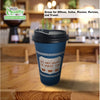 New York Greek Style Insulated Paper Hot Cold Cups with Black Dome Lids