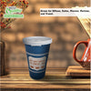 New York Greek Style Insulated Paper Hot Cold Cups with White Flat Lids