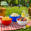 100oz Assorted Color Pixel Bowl | Red, White & Blue Serving Bowl