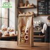 Brown Kraft Bakery Bag with Clear Window for Cookies, Pastries, Sandwich, Nuts - Grease Resistant (11X7.1, 8.7X4.7)