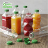 38MM Ratchet Caps and Lids for Plastic Juice Bottles For HDPE and Clear Plastic Juice Bottles, Smoothie Bottles, Fresh Squeezed Juice Container (Blue, Green, Orange, White)