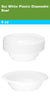 White Plastic High Impact Disposable Plastic Bowl (6oz,12oz)