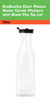 54oz Square Clear Plastic Pitcher with Black Lid