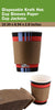 Disposable Kraft Hot Cup Sleeves Paper Cup Jackets - Corrugated Coffee Cup Sleeves - Recyclable, Compostable - Fits most 10oz, 12oz, 16oz, 20oz