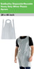 EcoQuality Disposable/Reusable White Plastic Aprons 28