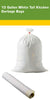 Plastic Trash Bags - White Tall Kitchen Garbage Bags (13 Gallon)