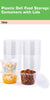 Round Plastic Deli Food Storage Containers with Lids Translucent Clear (8oz, 16oz, 32oz)