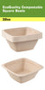 32oz Eco Friendly Disposable Square Bowls Compostable Container with Dome Lids