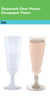 Elegant 5oz Champagne Flute Stemware - Disposable Glassware for Special Occasions