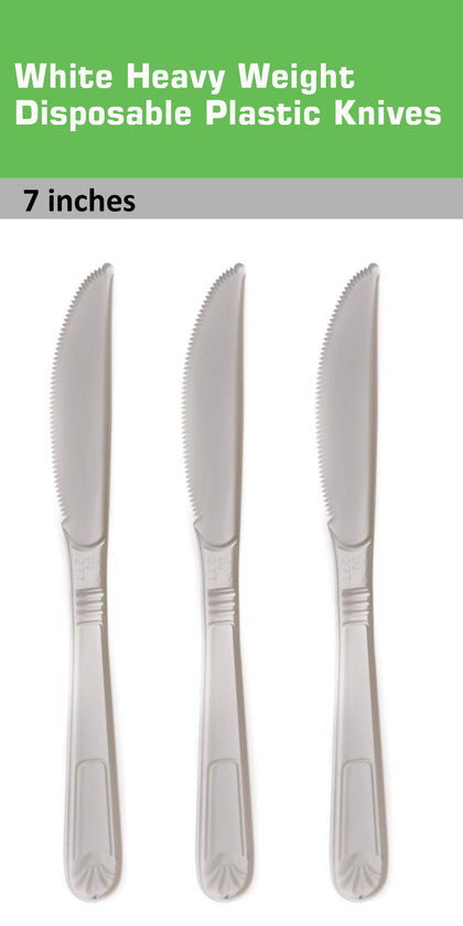 Disposable Plastic Heavy Weight Knives Unwrapped