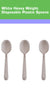 Disposable Plastic Heavy Weight Spoons Unwrapped