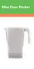 50oz Clear Plastic Heavy Duty Carafes Large Water Pitcher