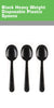 Disposable Plastic Heavy Weight Spoons Unwrapped