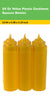 24 Oz Yellow Plastic Condiment Squeeze Bottles Squirt Bottle for Sauces, Dressing, Arts and Crafts, Ketchup, Mustard, Oil, BBQ - Reusable